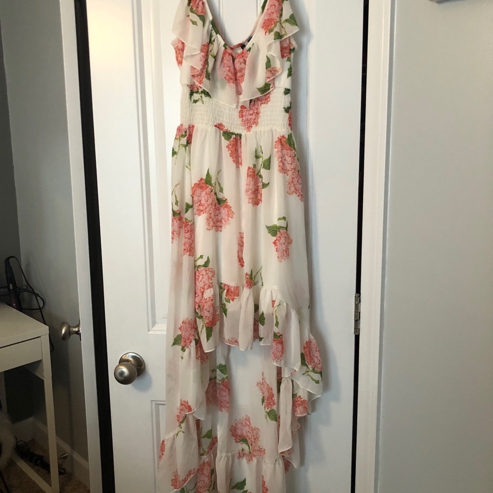 Floral high low dress